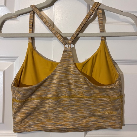Outdoor Voices Freeform Flow Crop Top in Yellow, Women's Size Medium - Picture 3 of 11